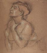 Edgar Degas Half-Langth Study of a Woman Germany oil painting artist